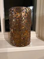 Mozaïek windlicht van verschillende kleuren bruin, Ophalen, Overige materialen, Bruin, Zo goed als nieuw