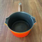 Vintage Le Creuset gietijzeren sauspan, Gebruikt, Gietijzer, Overige typen, Ophalen of Verzenden