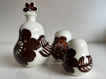 Vintage ARABIA Ateljé Olie Azijn Stel Gunvor Olin-Grönqvist, beschikbaar voor biedingen