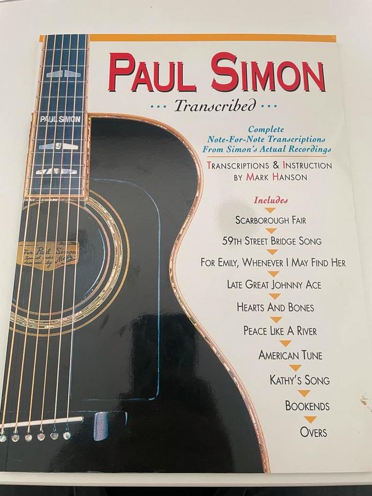 Paul Simon - Transcribed - Muziekboek, Muziek en Instrumenten, Bladmuziek, Zo goed als nieuw, Artiest of Componist, Populair, Gitaar