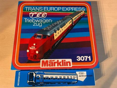 Märklin   3071 H0 Driedelig Trans Europ Express TEE RAM, Hobby en Vrije tijd, Modeltreinen | H0, Zo goed als nieuw, Treinset, Wisselstroom