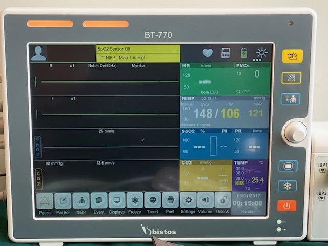 Bewakings monitor Bistos incl etCO2 capnografie in doos, Diversen, Verpleegmiddelen, Nieuw, Ophalen of Verzenden