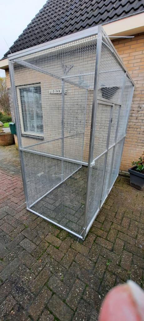 Aluminium voliere, Dieren en Toebehoren, Vogels | Hokken en Kooien, Volière, Aluminium, Ophalen