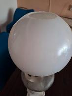 Olielamp met opaline glas en geslepen glas, Antiek en Kunst, Ophalen