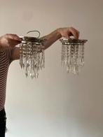 Hanglamp - plafondlamp kroonluchter antiek, Huis en Inrichting, Ophalen of Verzenden, Zo goed als nieuw, Glas, Antiek