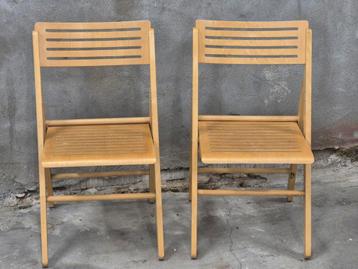 Ikea klapstoelen hout  plywood  jaren 80 setprijs beschikbaar voor biedingen