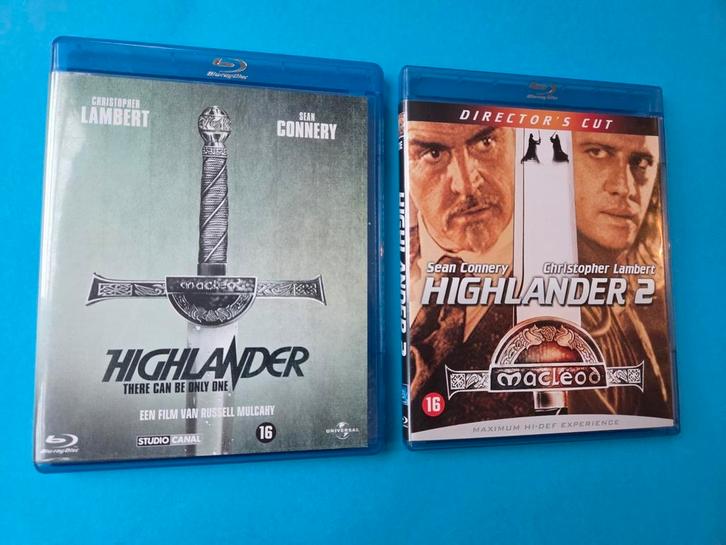 Highlander 1 & 2, Cd's en Dvd's, Blu-ray, Zo goed als nieuw, Actie, Ophalen of Verzenden