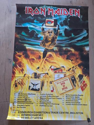 Iron Maiden Poster - World Slavery Tour 1984 beschikbaar voor biedingen