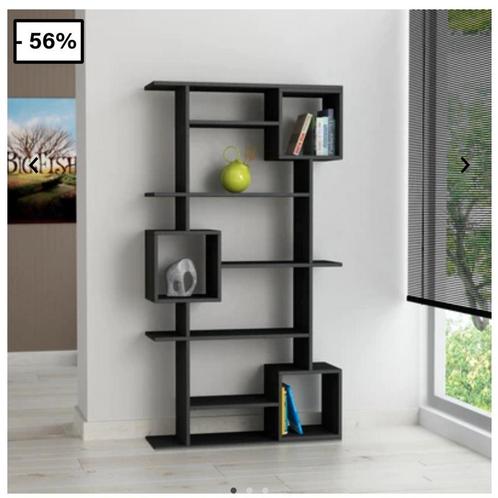 Nieuw in doos: Antraciet boekenkast ca 170 x 110 x 25, Huis en Inrichting, Kasten | Wandmeubels, Nieuw, 150 tot 200 cm, Minder dan 150 cm