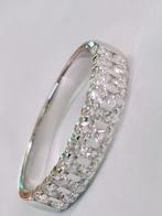 18 kt band ring met diamanten 0,33kt F/VVS-VS, Ophalen of Verzenden, Zo goed als nieuw, 17 tot 18, Met edelsteen