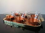 Set Thee Glas Scott Mainz Jena Tableau Koper 1960, Antiek en Kunst, Ophalen of Verzenden