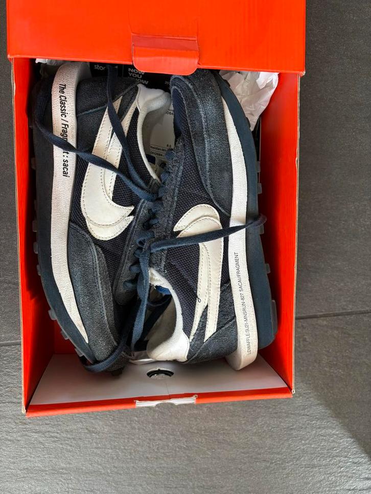 Nike x Sacai LDWaffle - Size 42, Kleding | Heren, Schoenen, Zo goed als nieuw, Sneakers of Gympen, Blauw, Ophalen of Verzenden