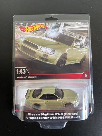 Hot Wheels Premium 5 Nissan Skyline R34 Nismo 1:43 beschikbaar voor biedingen