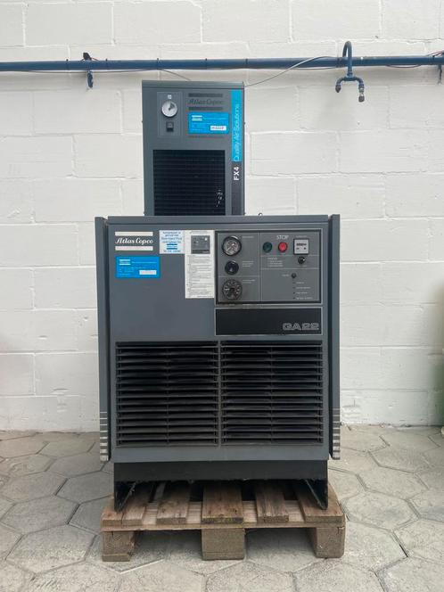 Atlas Copco GA22 compresor & FX4 luchtdroger, Doe-het-zelf en Verbouw, Compressors, Gebruikt, 10 bar of meer, 100 liter of meer