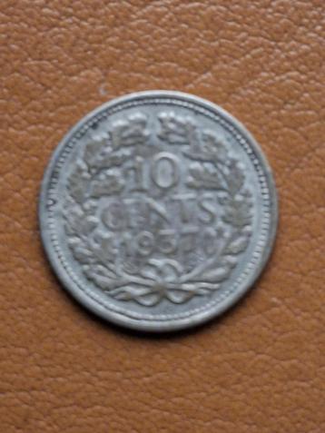 10 Cent 1937 - Koningin Wilhelmina beschikbaar voor biedingen