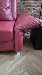 GRATIS Leren 2-zitsbank - Mooie staat!, Ophalen, 75 tot 100 cm, Tweepersoons, Leer