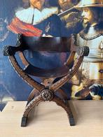 Antieke troonstoel / konings stoel vintage, Ophalen of Verzenden