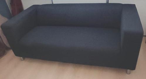 Klippan bank zwart, Huis en Inrichting, Banken | Bankstellen, Gebruikt, Tweepersoons, 150 tot 200 cm, 75 tot 100 cm, Ophalen
