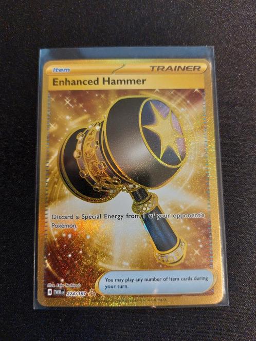 Pokemon Enhanced Hammer 224/167 Twilight Masquerade NM, Hobby en Vrije tijd, Verzamelkaartspellen | Pokémon, Nieuw, Losse kaart