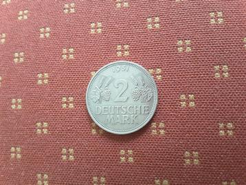 x Duitsland, 2 mark 1951 D, knap. beschikbaar voor biedingen