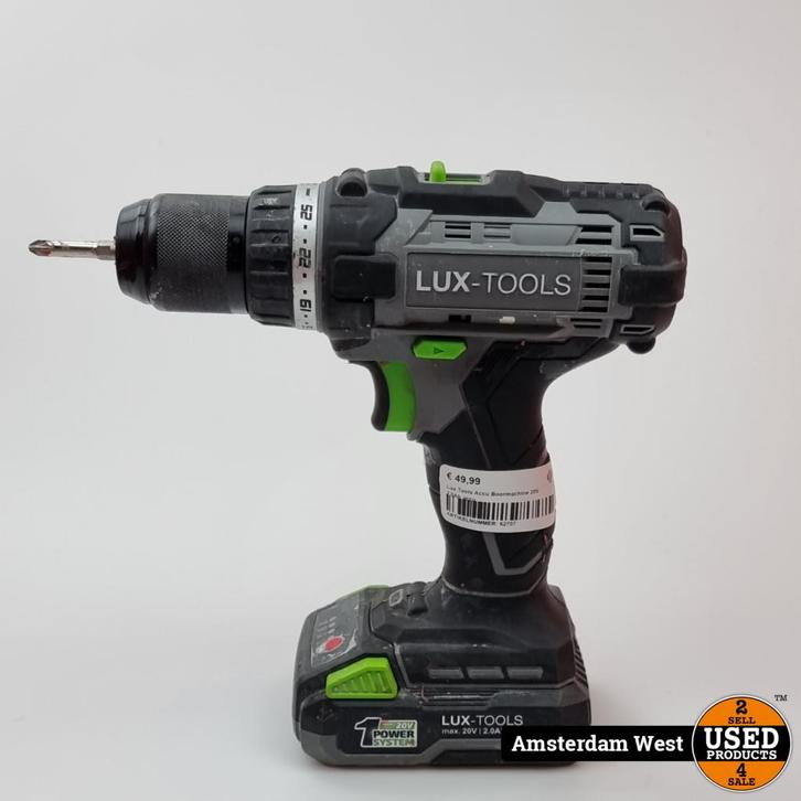 Lux Tools Accu Boormachine 20V 2.0Ah accu, Doe-het-zelf en Verbouw, Gereedschap | Boormachines, Gebruikt