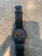 Zwarte  vintage Motochrone porsche speedometer watch, Overige merken, Overige materialen, Polshorloge, Ophalen of Verzenden