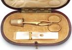 Naaiset 14 krt goud necessaire Holland 1900 Collectors item, Ophalen, Goud, Overige typen