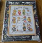Borduren – Pakket – Design Works – Calendar Bears, Ophalen of Verzenden, Nieuw, Handborduren, Borduurpakket