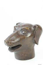 Zodiac hoofd hond Qianlong Period, . - Gepatineerd brons, Antiek en Kunst, Ophalen of Verzenden