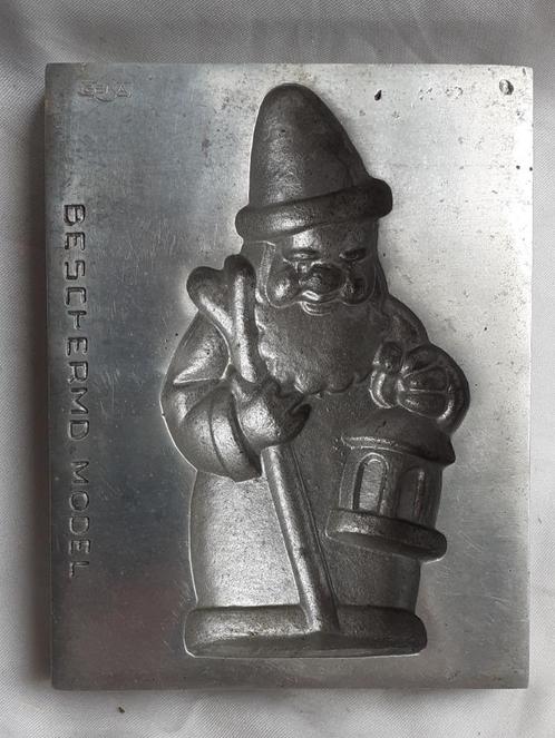 Oude UNIEKE Marsepeinvorm: KABOUTER met LATAARN en STOK, Antiek en Kunst, Curiosa en Brocante, Ophalen of Verzenden