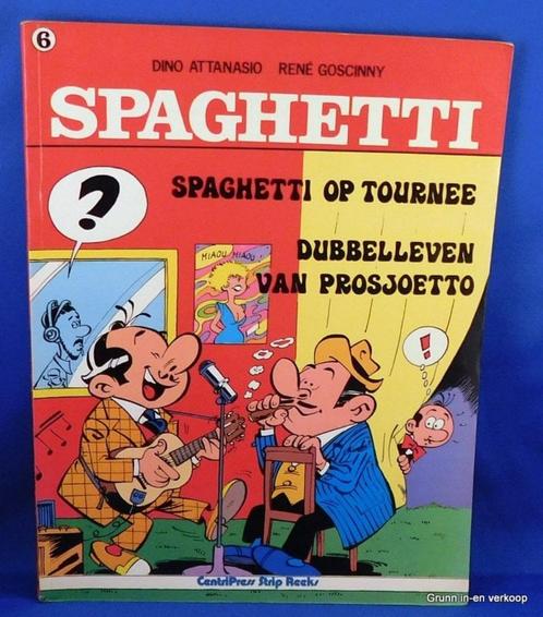 Spaghetti - Spaghetti op Tournee, Boeken, Stripboeken, Gelezen, Eén stripboek, Ophalen of Verzenden