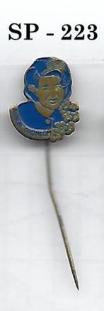 Sp223 Blauw Speldje van de Zangeres Anneke Grönloh, Verzamelen, Speldjes, Pins en Buttons, Ophalen of Verzenden, Zo goed als nieuw