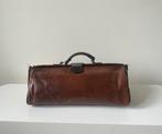 Antieke grote, leren dokterstas., Ophalen of Verzenden