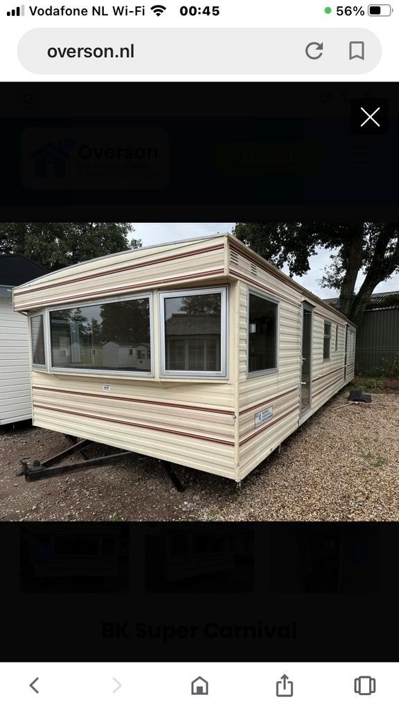 TE KOOP GEVRAAGD STACARAVAN 3.50x10, Caravans en Kamperen, Stacaravans, tot en met 5, Ophalen