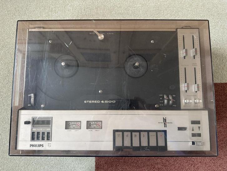 Philips N4500 | Aristona 9138 - Bandrecorders, Audio, Tv en Foto, Bandrecorders, Bandrecorder, Met stofkap, Ophalen
