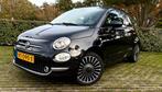 Fiat 500C 0.9 Twinair 63KW C 2017 Zwart, Auto's, Zwart, Cabriolet, Zwart, Leder