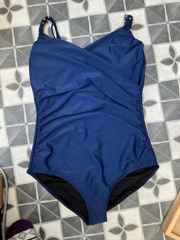 Beachwave corrigerend badpak met kralen maat 48 blauw beschikbaar voor biedingen