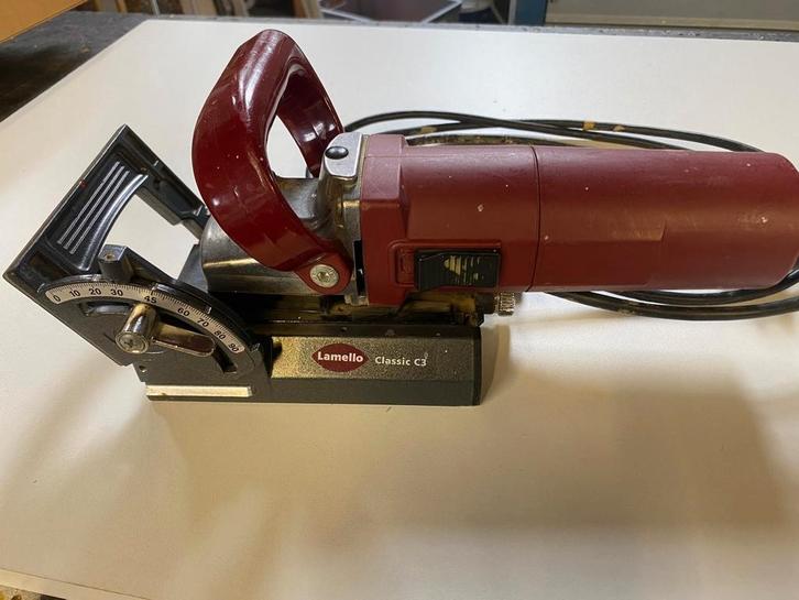 Lamello Classic C3 Lamellenfrees met accessoires, Doe-het-zelf en Verbouw, Gereedschap | Freesmachines, Zo goed als nieuw, Elektrisch