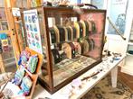 Prachtige grote art deco winkel vitrine 80x100x50, Ophalen, 25 tot 50 cm, Glas