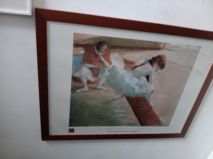 Degas Dansers Repetitie Ingelijste Print, Antiek en Kunst, Kunst | Schilderijen | Klassiek, Ophalen of Verzenden