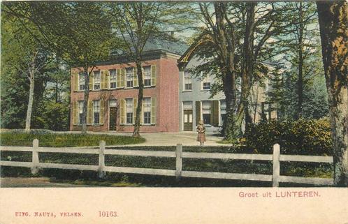 (387-058-039) Lunteren Groet uit, Verzamelen, Ansichtkaarten | Nederland, Gelderland, Voor 1920, Verzenden