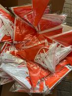 Grote hoeveelheden oranje vlaggetjes, per stuk 10m, carnaval, Ophalen of Verzenden, Nieuw