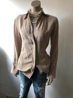 ROBERT FRIEDMAN BLOUSE 100% ZIJDE S, Ophalen of Verzenden, Zo goed als nieuw, Maat 36 (S), Beige