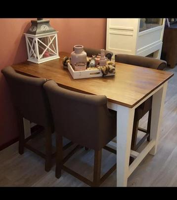 Bartafel 4x stoelen ziet foto beschikbaar voor biedingen