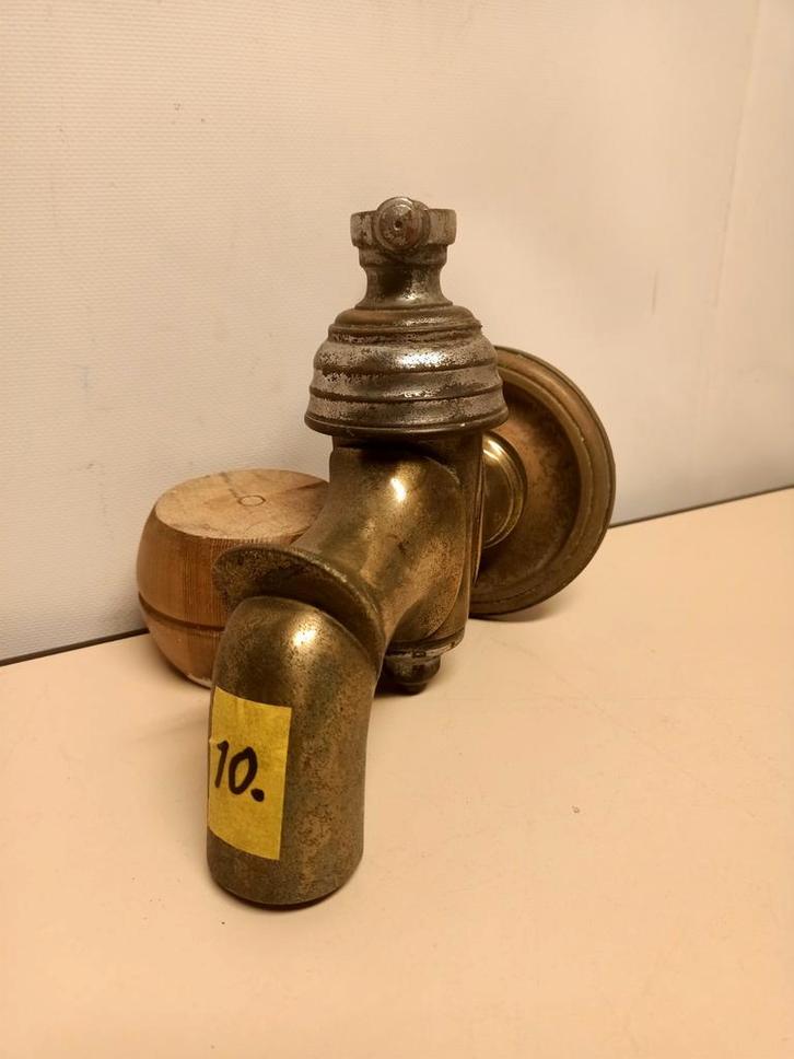Antieke Messing Kraan - Decoratief, Antiek en Kunst, Antiek | Koper en Brons, Ophalen of Verzenden