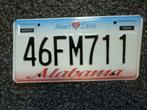Kentekenplaat licenseplate Alabama Heart of Dixie USA, Verzenden, Gebruikt, Auto's