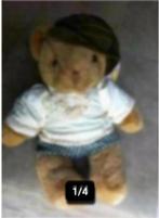 Teddy beer beweegbare armen en benen, Verzamelen, Beren en Cherished Teddies, Ophalen of Verzenden, Zo goed als nieuw, Stoffen beer