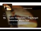 Super zitplek voor Justin Timberlake 15 aug, Tickets en Kaartjes, Concerten | Pop, Augustus, Eén persoon