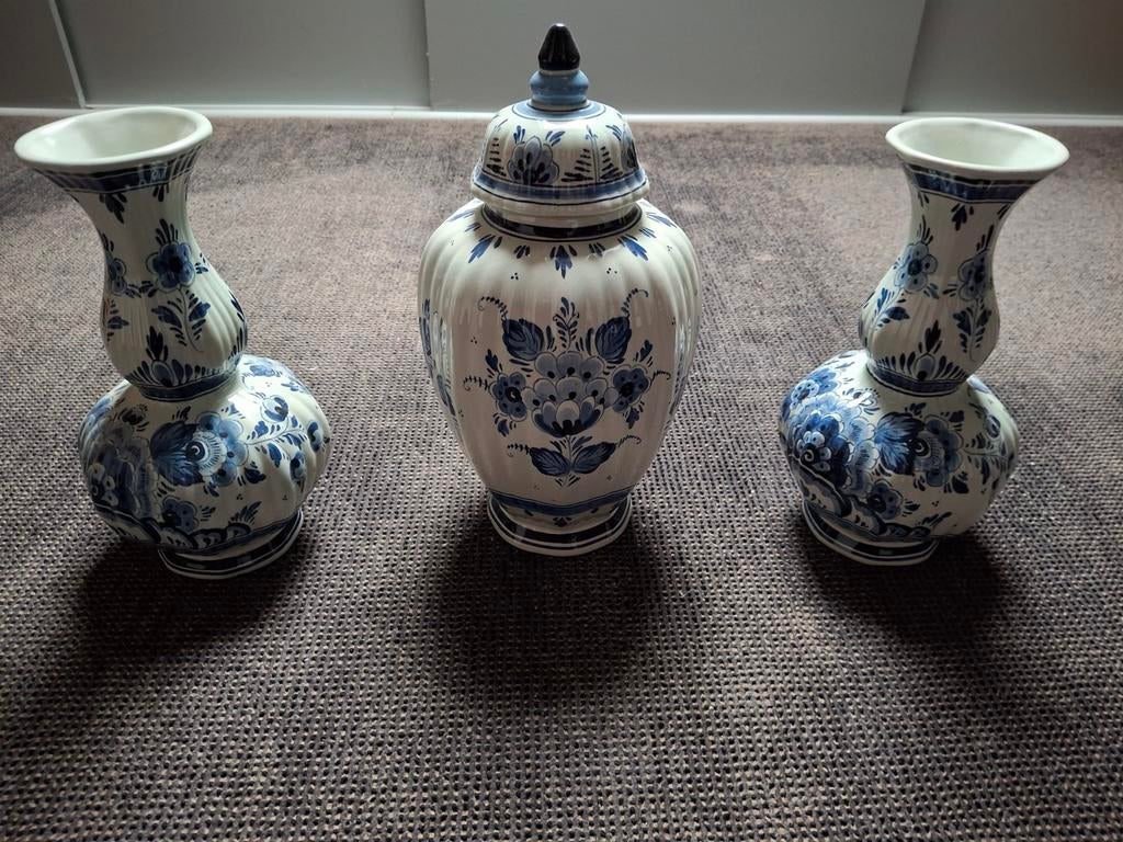 Delfts blauw kaststel, Antiek en Kunst, Ophalen of Verzenden