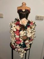 Handgemaakt Bloemstuk op Mannequin, Antiek en Kunst, Ophalen